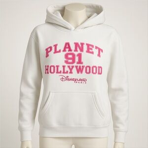 Planet Hollywood Disneyland Paris long sleeve hoodie Vintage